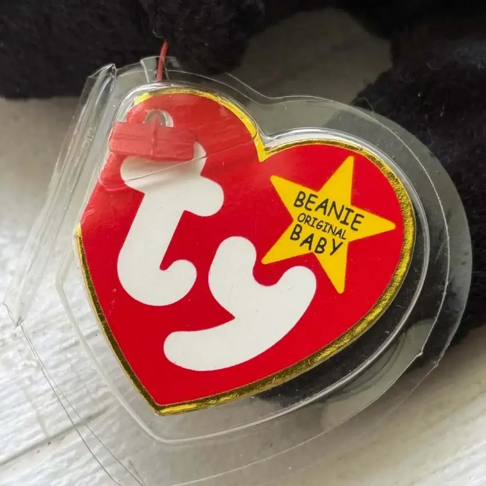 Ty 1990s Vintage Blackie The Bear Beanie Baby